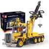 Mould King 17011 Technik Gru, Camion Giocattolo, 1250 Parti Ingegneria Series Set di Costruzioni con Veicoli da Cantiere, Trailer Costruzioni Veicolo di Design