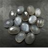 colori di gemme Lotto 65,05 Ct pietra di luna grigia naturale briolette ovale sfaccettata gem...