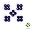 SBI Gems Naturale Onice Nera Rotondo Cabochon 2 MM Lotto 20 Pezzi 1.04 Cts Loose Gemme