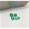 colori di gemme 0,23 ct miniera naturale dello Zambia bel smeraldo verde rotondo e taglio mar...