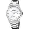 Festina Swiss Made Orologio Uomo in Acciaio Inox. 316l Argentato