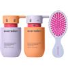 Evereden Happy Hair Duo for Kids: set shampoo e balsamo vegani per bambini con spazzola regalo in omaggio, il districante per i capelli per bambini, rafforza e leviga per tutti i tipi di capelli, set