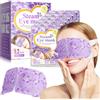 NUEDSFXO 12 PCS Maschera Occhi Riscaldante, Maschera per Gli Occhi al Vapore di Lavanda, Autoriscaldante Maschera Occhi per Dormire, Maschera per Dormire Allevia la Secchezza Oculare e Schiarisce le Occhiaie