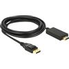 Delock 85318 DELOCK Displayport Kabel DP -> HDMI St/St 4K 3.00m schwarz