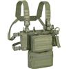 OUTAC COMBO MINI CHEST RIG 900D POLY MOLLE VERDE OD