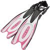 Cressi Frog Plus Fins White/Pink XS/S (35/38 EU) - Pinne per Immersione con Cinturino Regolabile, Bianco/Rosa, XS/S (35/38 EU), Donna