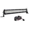 AUXTINGS Faro da Lavoro LED 38 cm 108W Sottile - Faretto Fuoristrada Fendinebbia Barra Luci Con Kit Cablaggio per Trattore Camion Off Road Auto 4x4 4WD Barca, 12V 24V Impermeabile 6000K