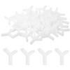 QUARKZMAN 200pz Distanziatori in Plastica a Forma di Y per Piastrelle Parete Pavimento 2,5mm 3/32 Distanziatori Piastrelle Esagonali per Installazione Piastrelle Ceramiche, Bianco