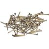 QUARKZMAN 80pz Chiodi Piccoli Piccoli 1.2mmx15mm(Dxl) Ottone Chiodi Hardware Chiodi Piccoli Chiodi Quadri per Scatole Decorative Fai da Te Legno Accessori Casa, Tonalità Bronzo