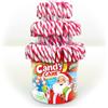 FRUTITOSCOM Bastoncino di zucchero - Bastoncini di zucchero di Natale - vaso da 100 unità - Lecca-lecca (Bianco/rosso)
