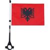 AZ FLAG Bandiera per Bici Albania 21x14 cm - Gagliardetto Bandierina Albanese 14 x 21 cm, Bandiere da Bicicletta