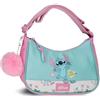 Disney Joumma Disney Stitch Little Destruction Borsa a Tracolla Verde Turchese 24x13x6 cm PVC