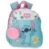 Disney Joumma Stitch Little Destruction Zaino per l'Asilo Verde Turchese 19x26x10 cm PVC 4.94L