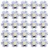 Fafeicy Chip LED 3W 5V 200LM, 25 Pezzi, Perline Lampada LED ad Alta Potenza, SMD Bianco Freddo, Base in Alluminio, per Illuminazione Fai-da-Te