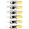 KIMISS Lampadina G4 LED COB Gel di Silice 6W 500LM - Lampadina a Risparmio Energetico 220V, Adatta per Lampade da Soffitto, Parete e da Tavolo 6 Pezzi (Bianco freddo)