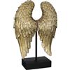 GILDE Scultura Wing, oro/nero, altezza 30 cm