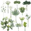 Cindeer Set di 125 steli di verde artificiale con 11 tipi di steli di vegetazione finta di eucalipto per bouquet da sposa fai da te, composizioni per matrimoni e casa