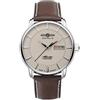 Zeppelin Orologio da uomo con cinturino in pelle serie Atlantic automatico giorno della settimana data 8466