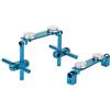 Tbest Kit di Montaggio per carrozzeria RC, Kit di Montaggio Invisibile con Calotta Invisibile Magnetico in Alluminio per Auto da Corsa RC HSP 1/10(Cielo Blu)