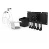 Dezctop Bundle A Accessori per Scrivanie BiFrost - include: supporto monitor regular, ganci, contenitore, porta-bicchiere, porta cuffie, variante bianco