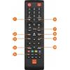 ORANGE Telecomando per decoder Orange Samsung ICU100 Sagemcom IWU200 SHD85 WHD80 UHD88