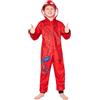 Marvel Pigiama Intero Bambino - Pigiamone in Pile Caldo 3-10 Anni - Pigiami Interi Bambini Spiderman Idea Regalo (Rosso Spiderman, 4-5 Anni)