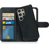 MyGadget Cover per Samsung Galaxy S24 Ultra - Custodia Libretto Magnetica - Portafoglio Flip Wallet Case - Porta Carte in Similpelle PU Removibile Nero