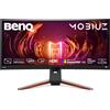 BenQ MOBIUZ EX3415R Monitor Gaming Curvo 34 IPS UWQHD Ultrawide 21:9, 144Hz, 1ms MPRT, HDR400, HDRi, 98% P3, FreeSync Premium, Eye-Care, Altoparlanti 2.1