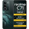 realme C71 Smartphone 6+128 GB, Batteria da 6.000 mAh, Ricarica rapida da 45 W, Display con comfort visivo da 120 Hz, Green