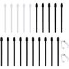 XIHIRCD 20pz Punte Ricambio per Pennarelli per BOOX, 2 Materiali Punte Ricambio per Penna Stilo con 2pz Pinzette Compatibili con BOOX Pen Plus Pen2 PRO Max Lumi2 Note Air2 Note 5 Nova Air C
