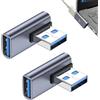AOUZOVLI 2 connettori USB angolari a 90 gradi USB per PC, laptop, Mac, caricabatterie per auto e power bank