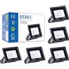 CLAR Faretto LED da Esterno 10W - Pack 5 Fari per Illuminazione Esterna