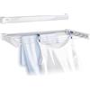 Leifheit Telegant 72 Protect Stendibiancheria da parete, Stendino allungabile con 8 barre da 90 cm, Stendibiancheria estensibile interni ed esterni