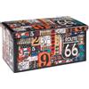 Bonlife Sgabello Basso Tavolino Contenitore Da Salotto Poggia Piedi Per Divano Pouf Pieghevole Divano Ecopelle Baule Tavolino 76x38x38cm Multicolore