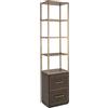 Richmond Interiors Vetrina Carter - Mobile Espositivo con 2 Cassetti