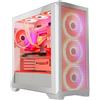 Modecom Case computer desktop ATX Modecom VOLCANO EXPANSE T APEX ARGB Bianco