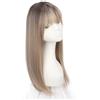 RUNRAYAY Topper per capelli da donna, 50 cm, topper per capelli per donne con capelli diradati, frangia sottile con clip, base ampia a 360° 3D per donne (4T18T/30#)
