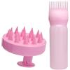 Vexaflow 2 Pezzi Applicatore Olio Capelli, Applicatore per Olio per Capelli alla Radice, Spargi per Capelli, Strumento Professionale per Styling Domestico, Flacone Volumetrico per Colore della Chioma