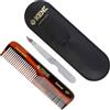 Kent Brushes Pettine da tasca con custodia in pelle e lime per unghie (NU19 case)