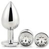Dream Toys Gleaming Love Silver Plug Set 3 pz