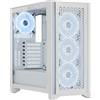 Corsair iCUE 4000D RGBW White. Fattore di forma: Midi Tower, Tipo: PC, Colore del prodotto: Bianco. Dimensioni di hard disk dri