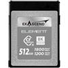 Exascend Schede EXASCEND CF Express Tipo B 512 GB R1800/W1200