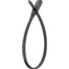 AXA Zipper Combo Schloss 53cm, Lucchetto a Cavo Adulti (Unisex), Nero, 53 cm