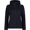 CMP - Woman Jacket Fix Hood, B. Blue, 40
