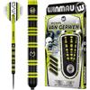WINMAU - Michael Van Gerwen - MvG - 85% PRO-Series 23g - 85% Tungsteno - Set di Freccette Professionali con Alette e Alberi per Freccette (steli)