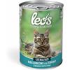 MONGE Leo's Cat Cibo Umido Sterilized al Tonno per Gatti - 415g Prezzo x 6 unità