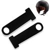 XOUDKE Chiusura a Fibbia a Sgancio Rapido per Casco Moto, 2 PCS Fibbie Lucchetto Casco Dispositivo Intelligente Antifurto Moto - Nero