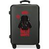 Star Wars Squad Darh Vader, Maleta Mediana, 46x65x23 cm ABS Rigido Chiusura Laterale a Combinazione 56L 3 kg, 4 Doppie Ruote, Nero (Darth Vader)