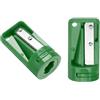QUARKZMAN 2 Pezzi Temperamatite da Falegname Carpentiere per Matita da Falegname Temperamatite Portatile per Lavorazione del Legno per Matita Muratore Cantiere (Verde)