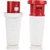 FILFEEL Presa Industriale, Spina Industriale, Spina Industriale Impermeabile IP67 380-415V 125A 5-Pin 3P+N+E per Aeroporti Tunnel Ferroviario